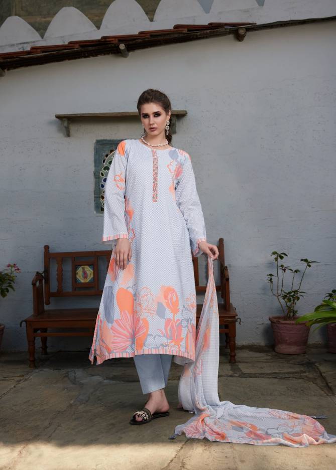 Summer Cover Story By Prm Printed Lawn Cotton Dress Material Wholesale Suppliers In Mumbai